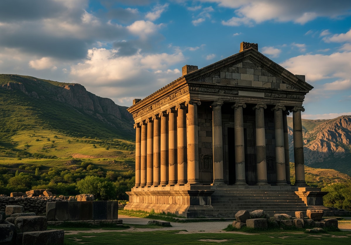 Garni Temple ancient pagan ruins