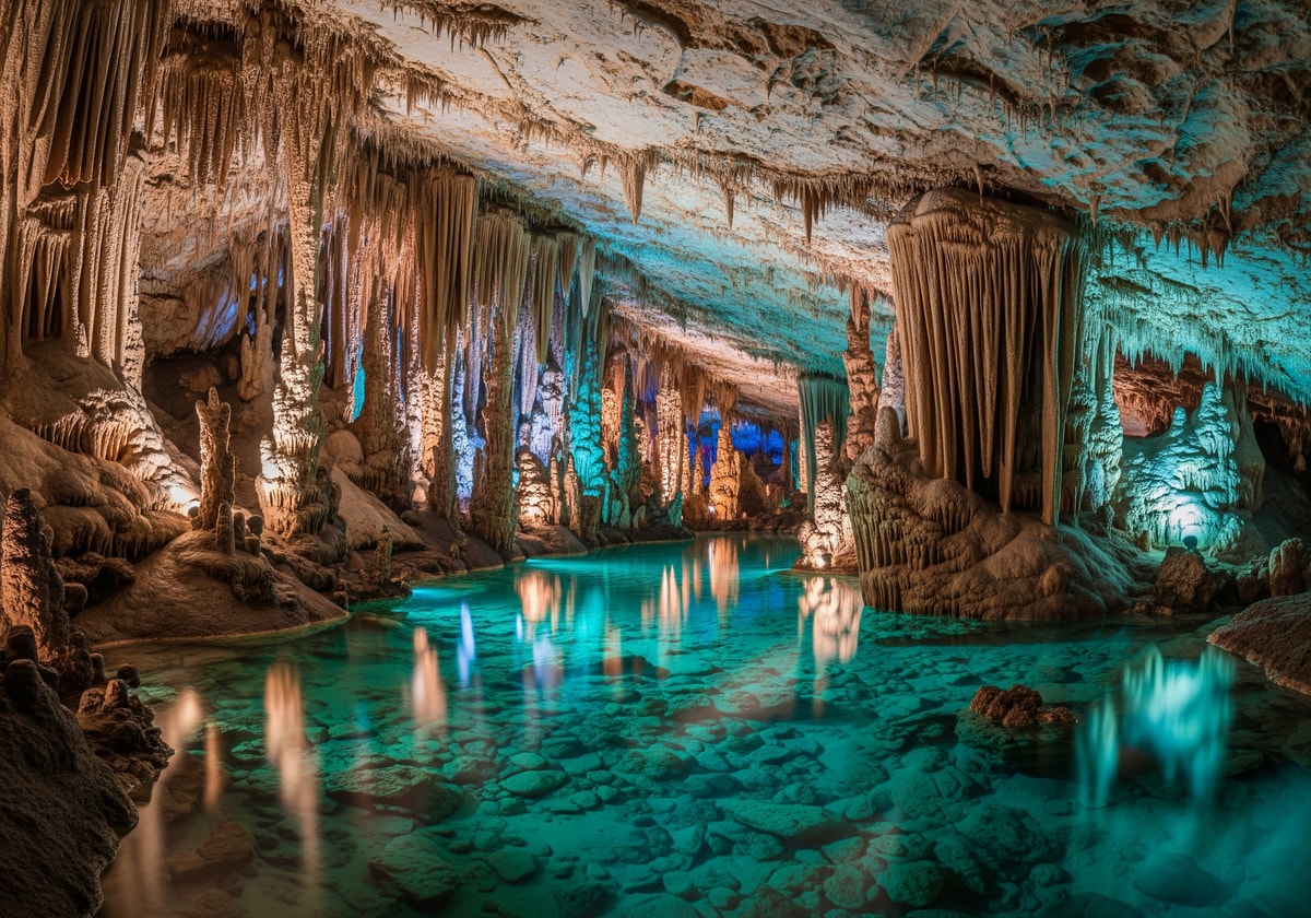 Harrison's Cave underground formations