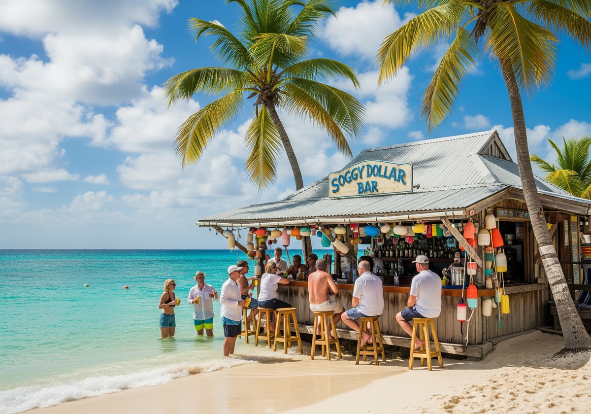 Soggy Dollar Bar on Jost Van Dyke