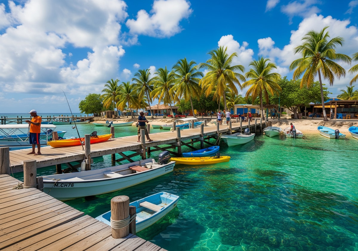Utila island dock