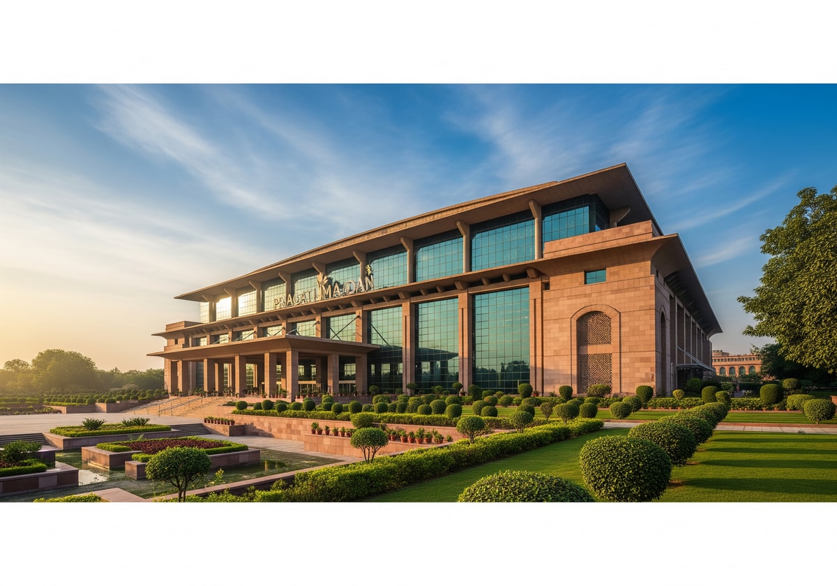 Pragati Maidan convention center in New Delhi