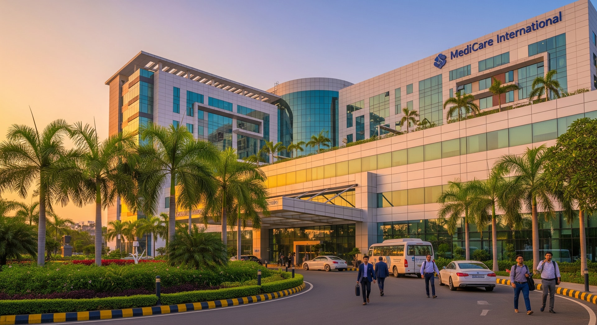 Modern hospital facility in India with international medical tourism services