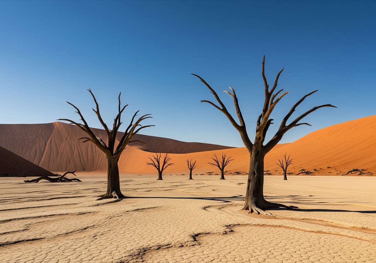 Dead trees in Deadvlei pan