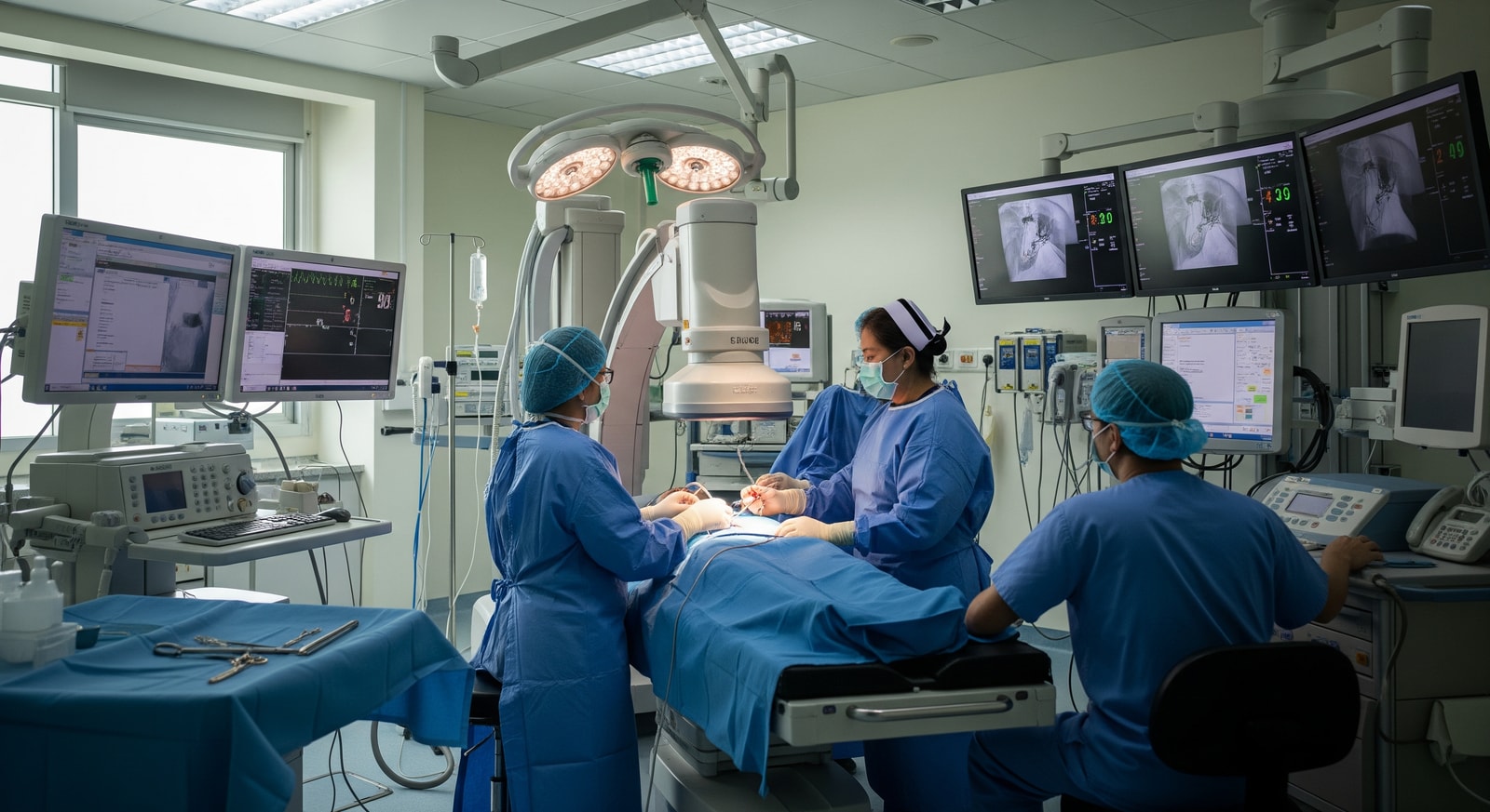 Cardiac catheterization lab at Samitivej Hospital Bangkok