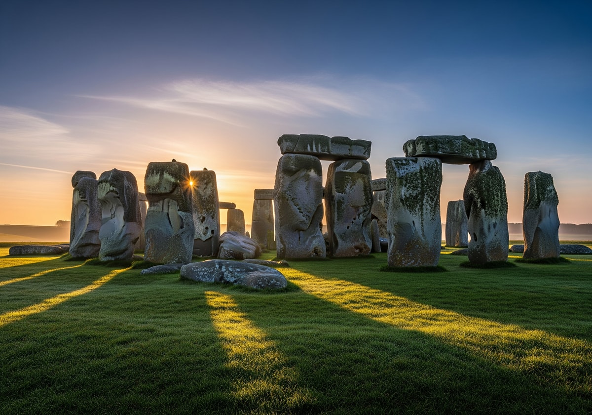 Stonehenge ancient stone circle at dawn