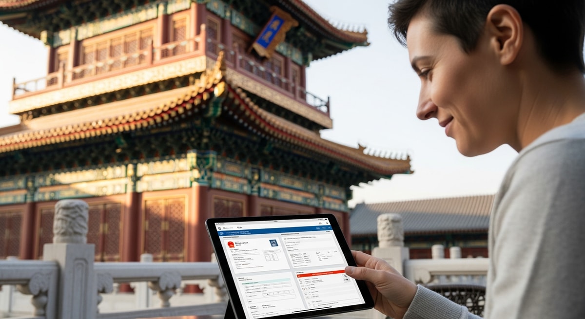 Applying for a People's Republic of China visa online
