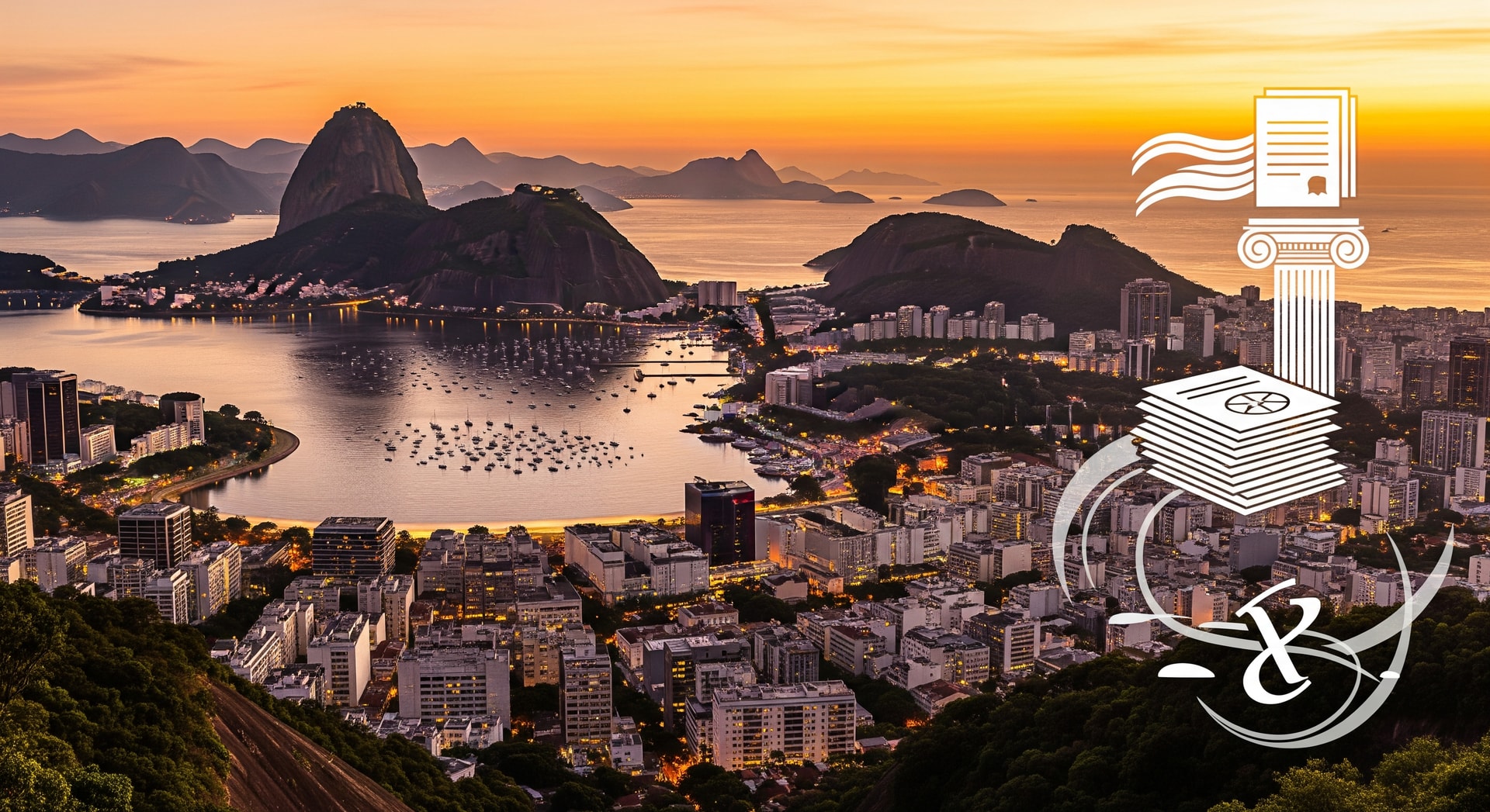 Panoramic view of Rio de Janeiro with Sugarloaf Mountain and Guanabara Bay representing Brazil's vibrant culture and institutional landscape