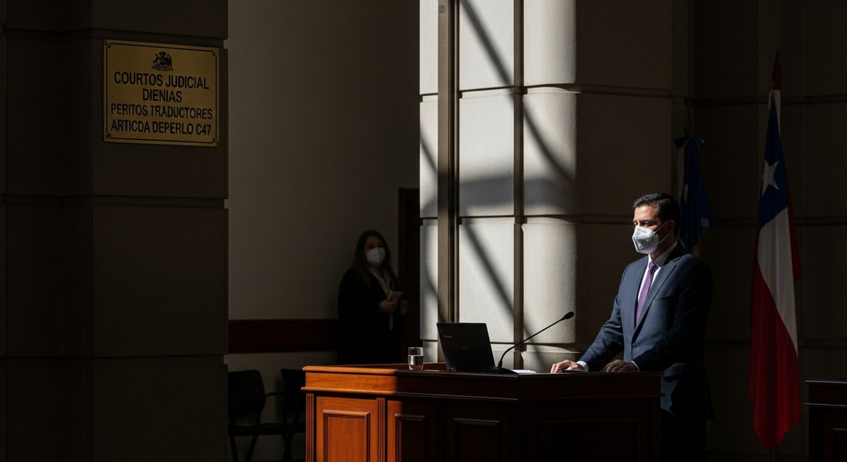 Chilean judicial building in Santiago representing the courts that designate peritos traductores under CPC Article 347