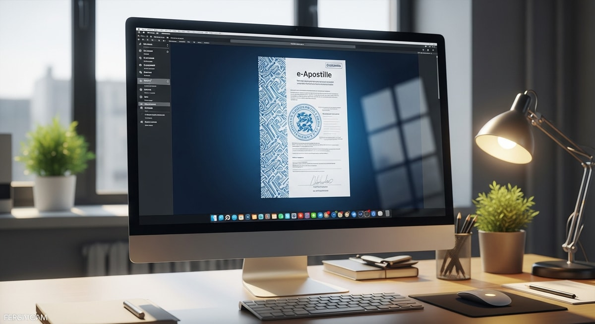 Estonian e-Apostille digital certificate demonstrating Estonia's advanced electronic document authentication system