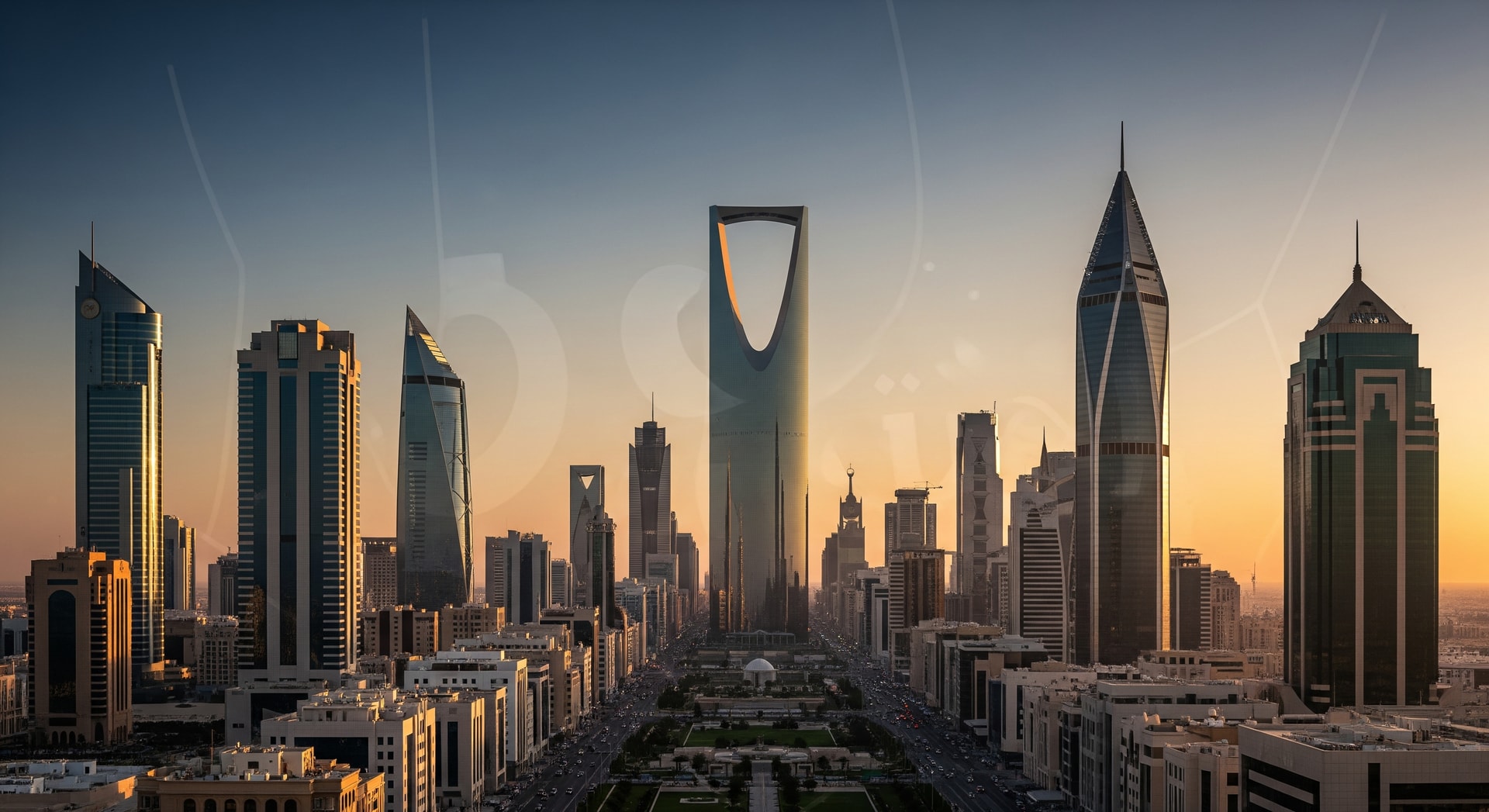 Riyadh skyline with modern skyscrapers representing Saudi Arabia's institutional and administrative landscape