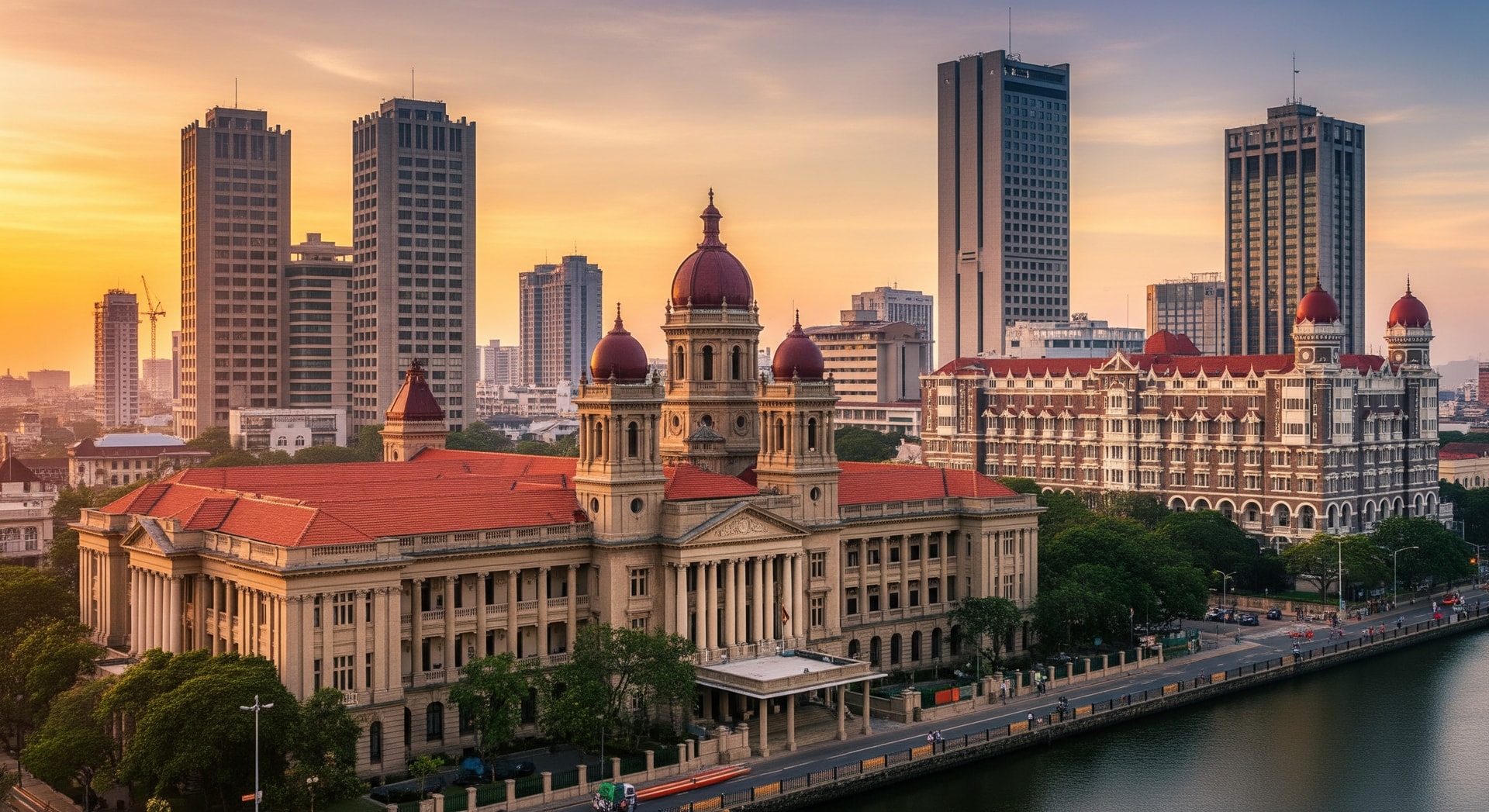 Colombo skyline with colonial and modern architecture representing Sri Lanka's institutional and cultural landscape