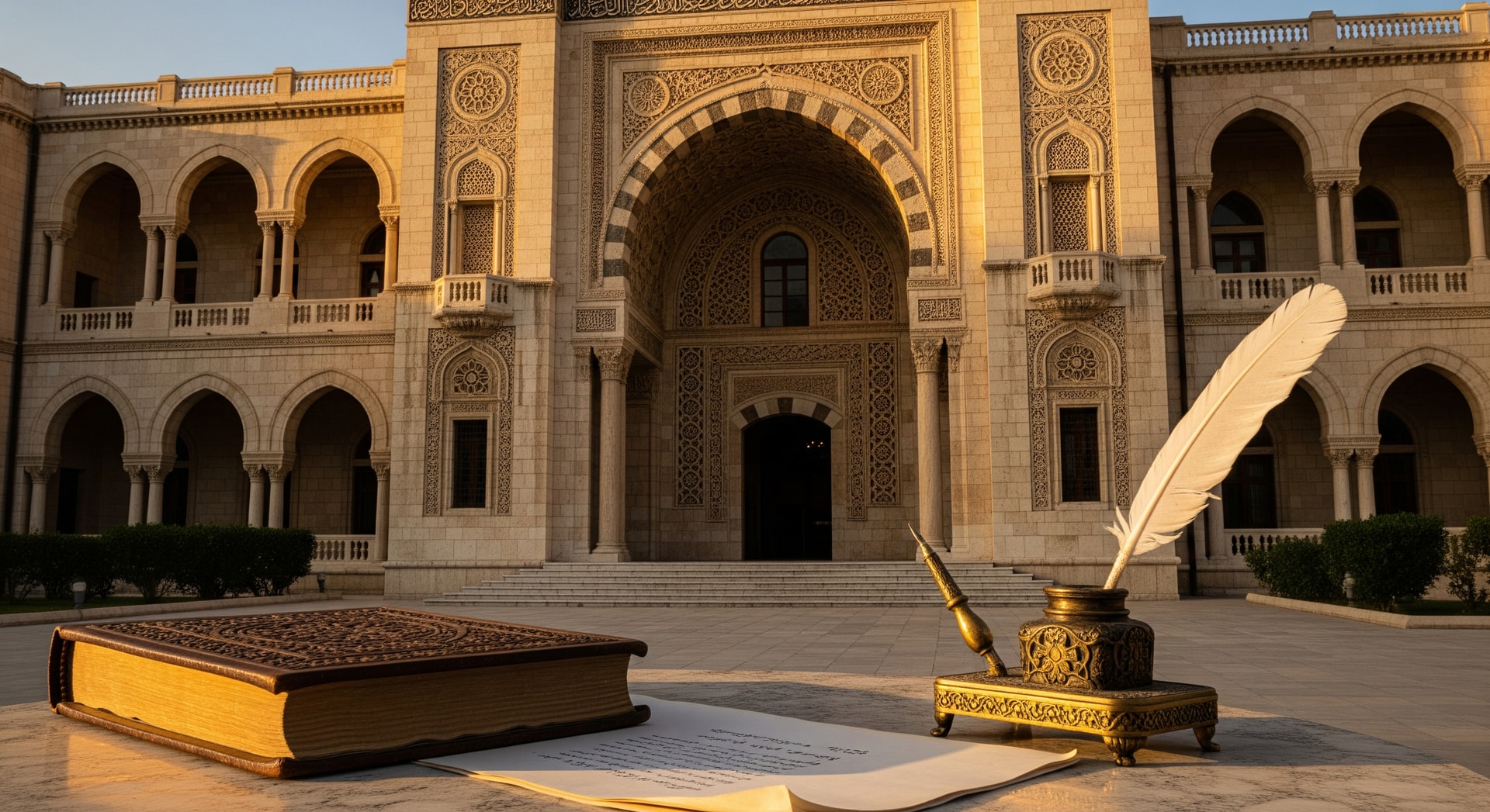 Syrian historic architecture representing the cultural heritage and institutional landscape of the Syrian Arab Republic