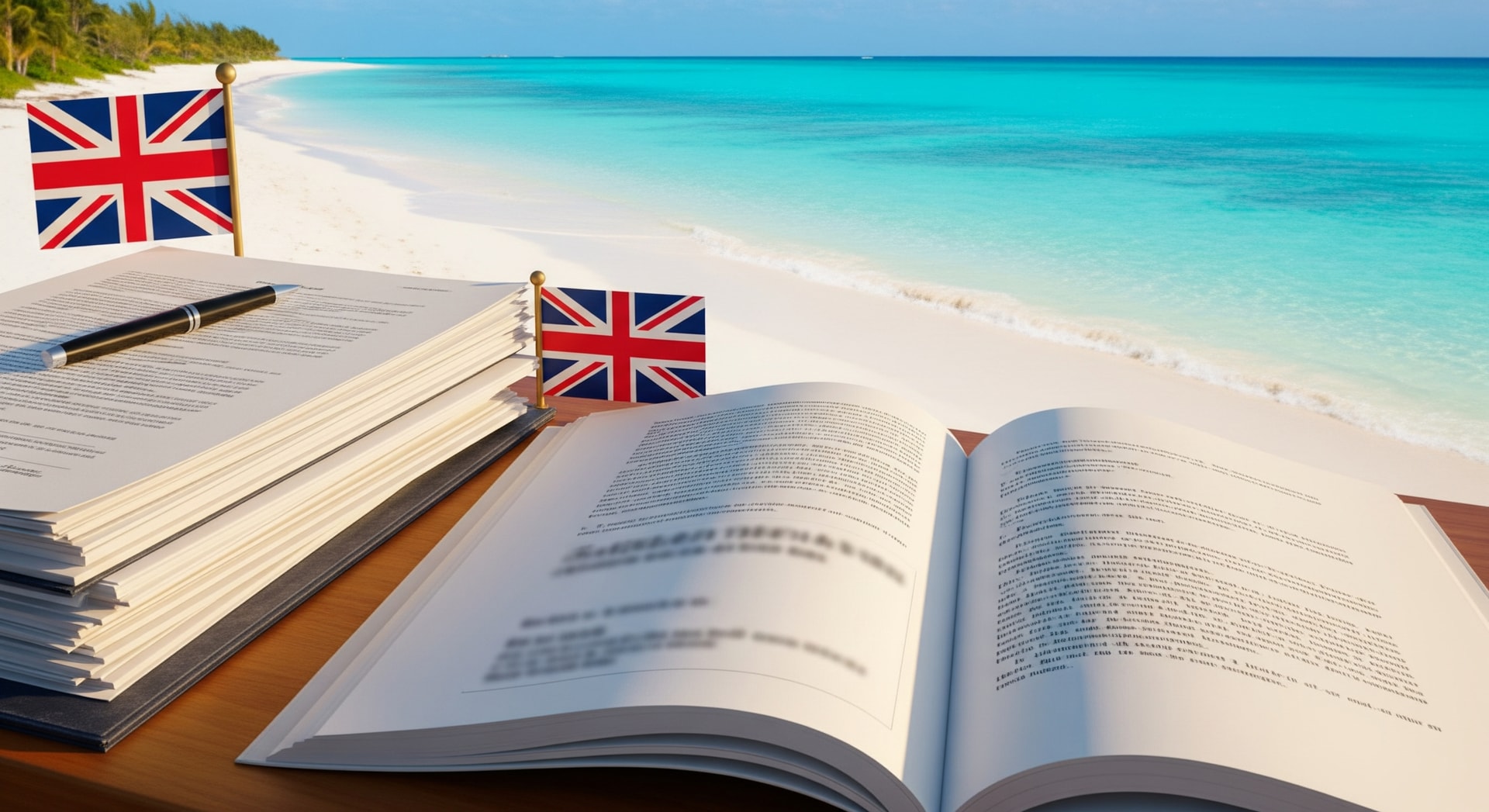 Grace Bay Beach and turquoise waters of the Turks and Caicos Islands representing the British Overseas Territory in the Caribbean