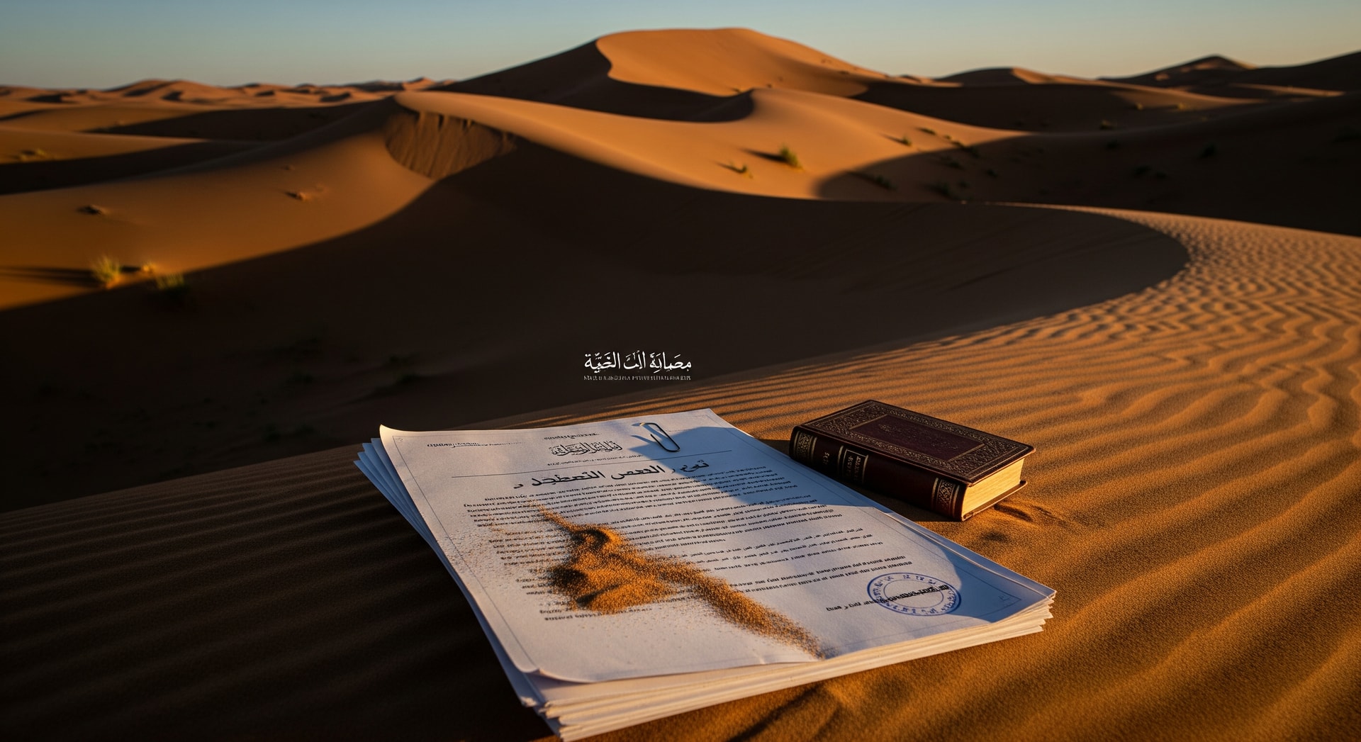 Vast sand dunes of the Western Sahara desert representing the disputed territory and its Arabic language document translation needs