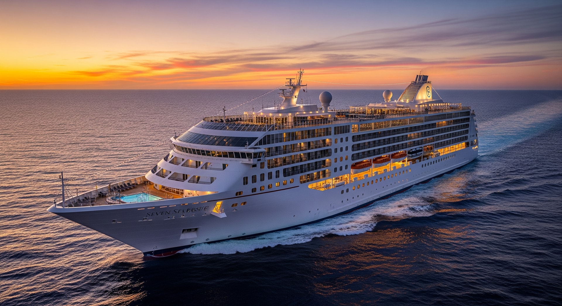The Seven Seas Prestige will sail transatlantic routes between Barcelona and Miami, showcasing luxury cruising
