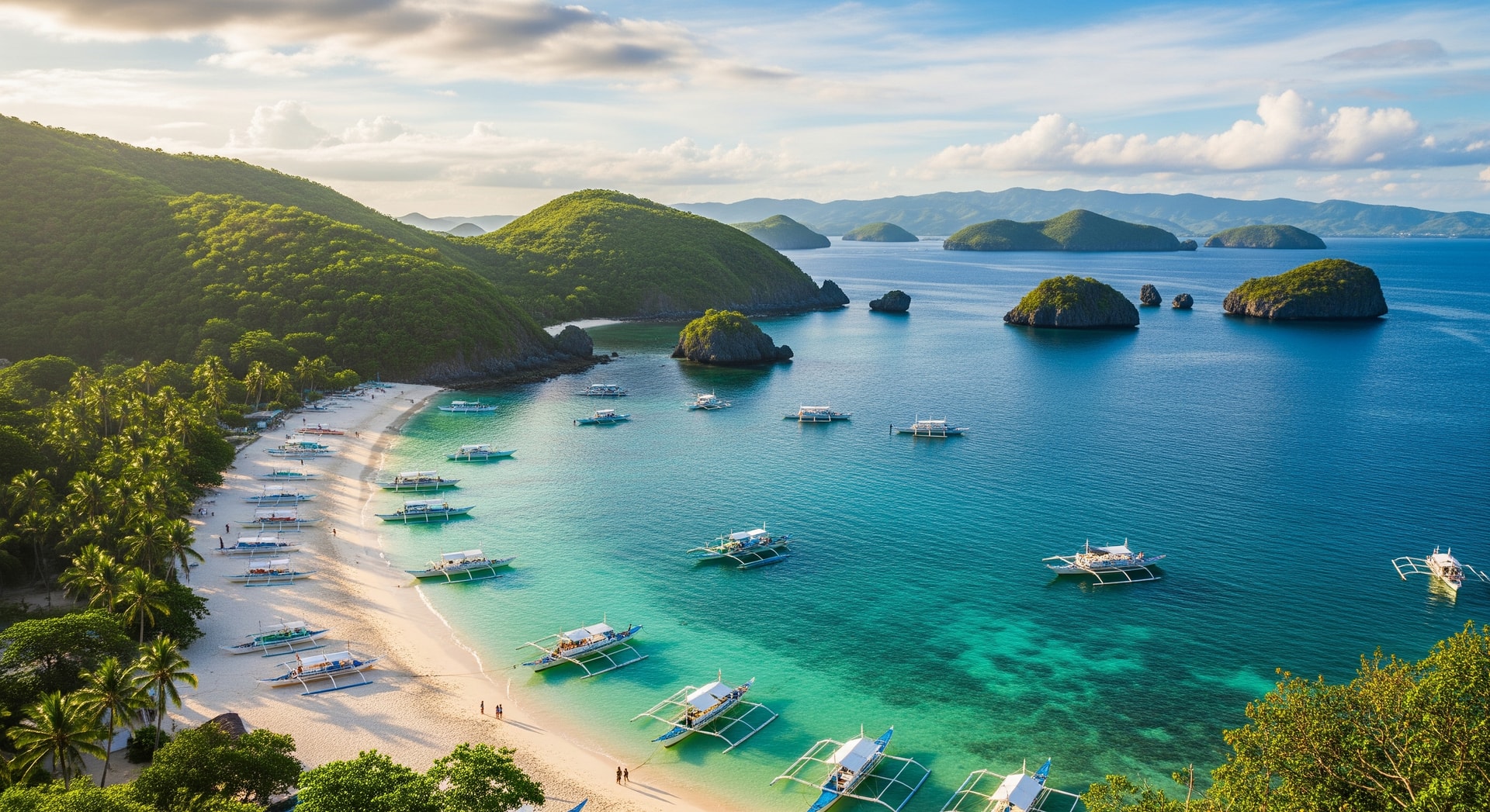Coastal view in Cebu, Philippines, highlighting beaches and island scenery